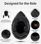 Orthrus Dual Sport Adventure Motorcycle Helmet with UV Visor