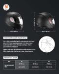 VEVOR Full Face Motorcycle Helmet with Dual Visor