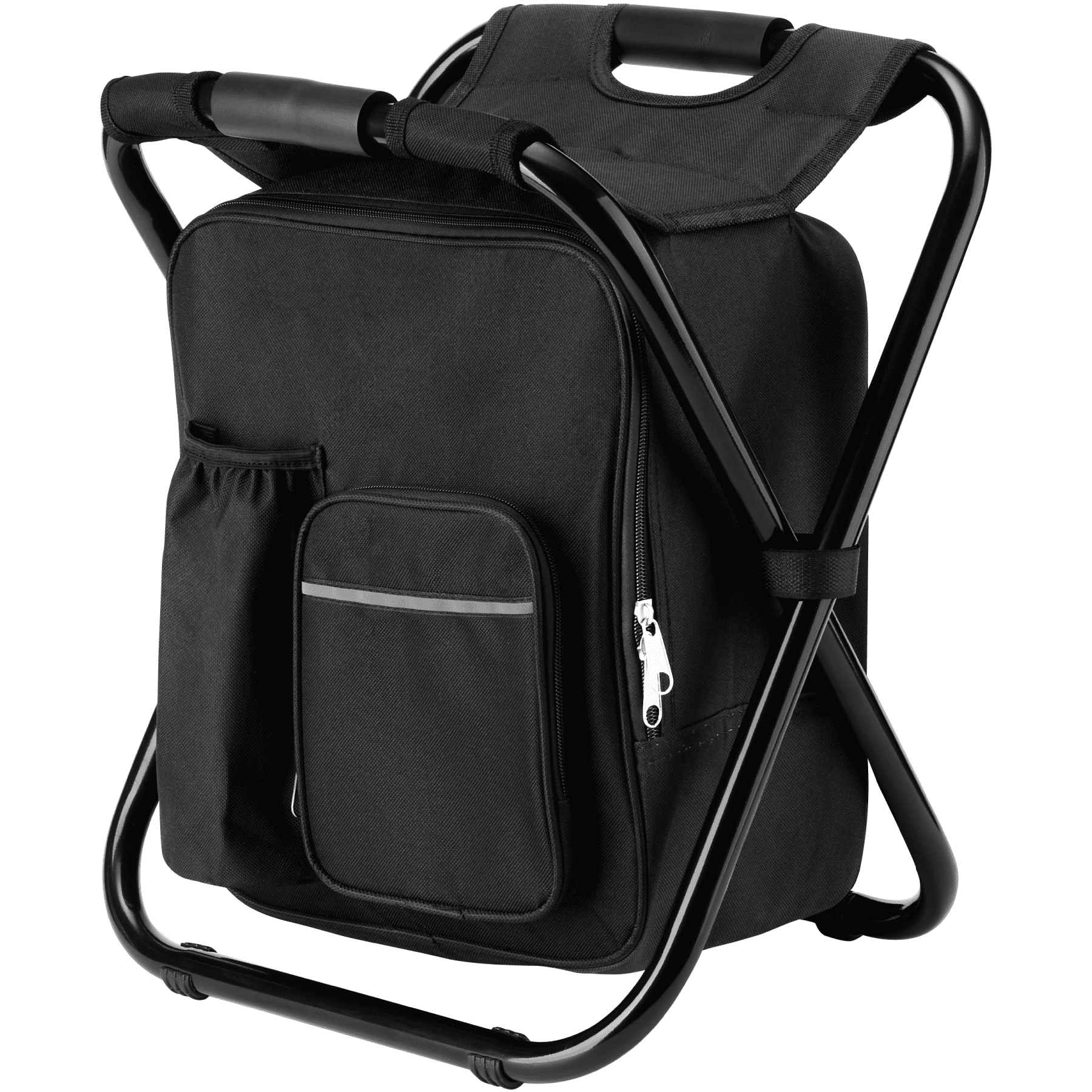 PowerLix Portable Folding Camping Stool, Black