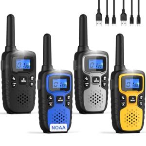 Wishouse Rechargeable Walkie Talkies for Camping Fun
