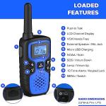 Wishouse Rechargeable Walkie Talkies for Camping Fun