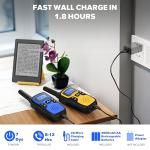 Wishouse Rechargeable Walkie Talkies for Camping Fun