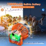 Rechargeable Camping Fan and Lantern Combo