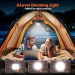 Rechargeable Camping Fan and Lantern Combo