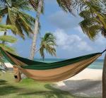 Gold Armour Portable Camping Hammock - Khaki & Green