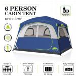 Happy Travel Waterproof 6-Person Camping Tent