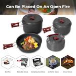 Lightweight Camping Cookware Set for Outdoor Cooking
