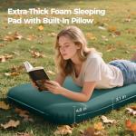 Self-Inflating Memory Foam Camping Sleeping Pad