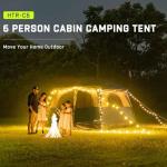 Happy Travel Waterproof 6-Person Camping Tent