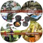 Lightweight Camping Cookware Set for Outdoor Cooking