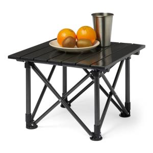 Compact Folding Camping Table in Black