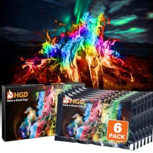 Magic Fire Color Changing Packets - 6 Pack