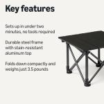 Compact Folding Camping Table in Black