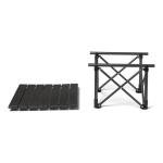 Compact Folding Camping Table in Black