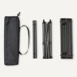 Compact Folding Camping Table in Black