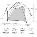 Forceatt Waterproof 2-Person Backpacking Tent