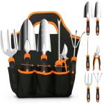 Stainless Steel Gardening Tool Set with Tote