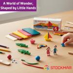 Stockmar 6 Color Beeswax Sheets for Creative Kids