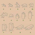 Wooden Building Block Set for Kids, Eco-Friendly Montessori