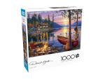 Canoe Lake 1000-Piece Eco-Friendly Jigsaw Puzzle