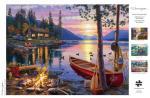 Canoe Lake 1000-Piece Eco-Friendly Jigsaw Puzzle