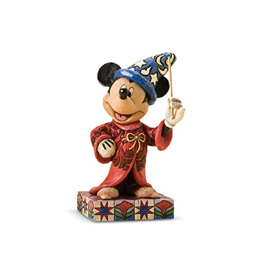 Jim Shore Sorcerer Mickey Mouse Figurine, 4.2 Inch