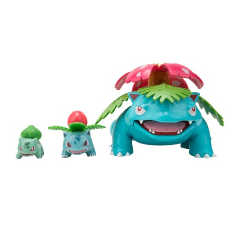 Pokémon Evolution 3 Pack: Bulbasaur, Ivysaur, Venusaur Figures