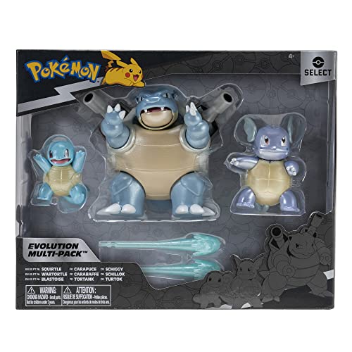 Pokémon Evolution 3 Pack: Squirtle, Wartortle & Blastoise