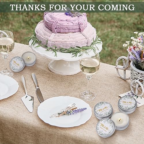 Lavender Scented Soy Wedding Candles - 50 Pcs