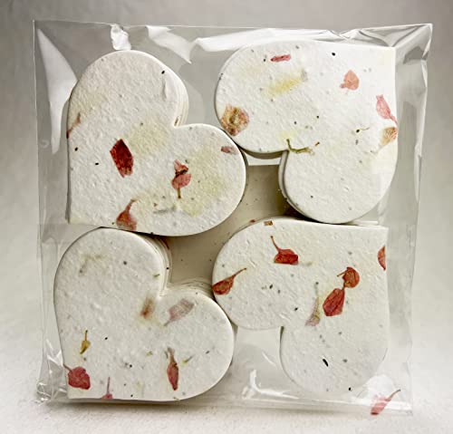 Heart Shaped Seed Paper with Petals – Pink