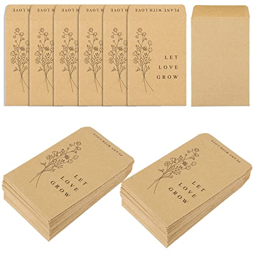200 Pack Wedding Favor Seed Packets – Let Love Grow