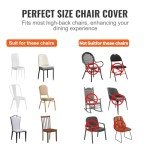 100 White Stretch Chair Covers for Weddings