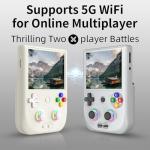 RG406V Retro Handheld Game Console, 5.48-inch IPS Touch Screen Unisoc T820 Android 13 Built-in 256G TF Card 9000 Games Video Games Player for dults Kids Boys ((4+128G)+256G)