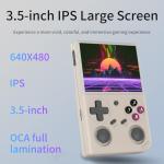 G350 Retro Game Console,Linux System RK3326 G350 Handheld Game Console Built-in 64G TF Card 4371 Games,3.5-inch IPS Screen, WiFi, Bluetooth 4.2, HDMI Output, 3200mAh Battery