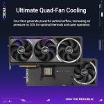 ASUS ROG Astral GeForce RTX™ 5090 Gaming Graphics Card (PCIe® 5.0, 32GB GDDR7, HDMI®/DP 2.1, 3.8-Slot, 4-Fan Design, Axial-tech Fans, Patented Vapor Chamber, Phase-Change GPU Thermal pad)