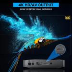 Kinhank Super Console X2 PRO Retro Game Console with 100,000+ Games, Plug&Play, 4K HD Emulator Compatible with PSP/PS1/DC/MAME, 2.4+5G, BT 5.0