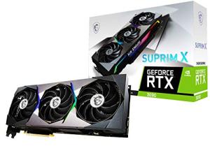 MSI GeForce RTX 3090 SUPRIM X 24G Gaming Graphics Card - 24GB GDDR6X, 1875 MHz, PCI Express Gen 4, 384-bit, 3x DP v 1.4a, HDMI 2.1(Supports 4K)