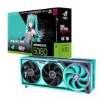ASUS ROG Astral GeForce RTX 5080 16GB GDDR7 OC Hatsune Miku Edition Edition Gaming Graphics Card (PCIe 5.0, HDMI, Display 2.1, 3.8 Slot, 4 Axial Fans, Thermal Pad GPU)