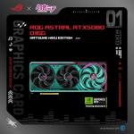 ASUS ROG Astral GeForce RTX 5080 16GB GDDR7 OC Hatsune Miku Edition Edition Gaming Graphics Card (PCIe 5.0, HDMI, Display 2.1, 3.8 Slot, 4 Axial Fans, Thermal Pad GPU)