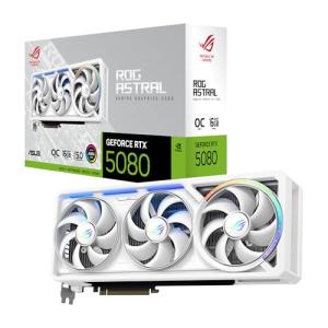 ASUS ROG Astral GeForce RTX™ 5080 16GB GDDR7 White OC Edition - Quad-Fan Graphics Card Delivering unprecedented Airflow and air Pressure for Optimal Performance