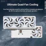 ASUS ROG Astral GeForce RTX™ 5080 16GB GDDR7 White OC Edition - Quad-Fan Graphics Card Delivering unprecedented Airflow and air Pressure for Optimal Performance