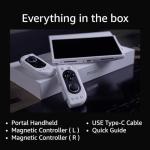 Pimax Portal Handheld Game Console with 4K 144Hz Display, Gaming Console for Android, Retro Video Games, Cloud Gaming, Handheld Emulator, 8G+256G, Black