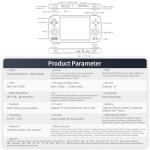 RG477M Retro Handheld Game Console , Aluminum Alloy CNC Android 14 System 4.7 Inch LTPS in-Cell Screen Dimensity 8300 Processor Support WiFi 6E Bluetooth 5.3 NO Game Card(Brozen)