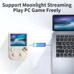 RG406V Retro Handheld Game Console, Android 13 OS Built-in 128G TF Card Retro Video Games Consoles 4.0 Inch IPS Screen Portable Pocket Video Player Games (Beige White)