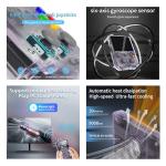 RG405V Retro Game Console RG405V Handheld Game Console Android 12 System 4 inches IPS Touch Screen, Built in 5500 mAh Battery with 128G TF Card 3172 Games, Support 5G WiFi Bluetooth 5.0 (Sliver)