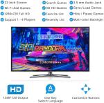 RegiisJoy 36800 in 1 Metal Box Arcade Game Console, 22-inch HD Screen Portable 3D WiFi Pandoras Box W88 pro,Retro Video Game Machine Search Hide Save Load Pause Function