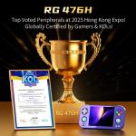 Anbernic RG476h Retro Handheld Game Console 4.7-inch LTPS in-Cell Screen No Card Android 13 System 128G Storage Support AI Functions 3D Hall Effect Joystick WiFi Bluetooth HD and TV Output Black