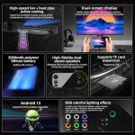 Anbernic RG476h Retro Handheld Game Console 4.7-inch LTPS in-Cell Screen No Card Android 13 System 128G Storage Support AI Functions 3D Hall Effect Joystick WiFi Bluetooth HD and TV Output Black