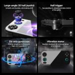 Anbernic RG476h Retro Handheld Game Console 4.7-inch LTPS in-Cell Screen No Card Android 13 System 128G Storage Support AI Functions 3D Hall Effect Joystick WiFi Bluetooth HD and TV Output Black