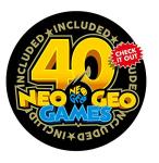 NEOGEO Mini Console: International Edition + 2 x NEOGEO Mini Controllers + HDMI Cable (Includes 40 Games)
